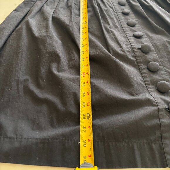 Elzinga Black Cotton Painter Dress - Size Small - Fits TU - Picture 8 of 13